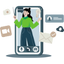 Social Media Management Icon